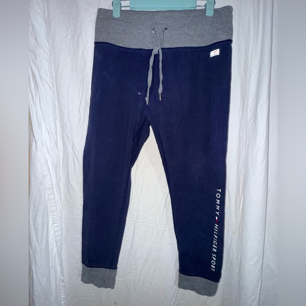 Tommy Hilfiger Blue and Gray Joggers